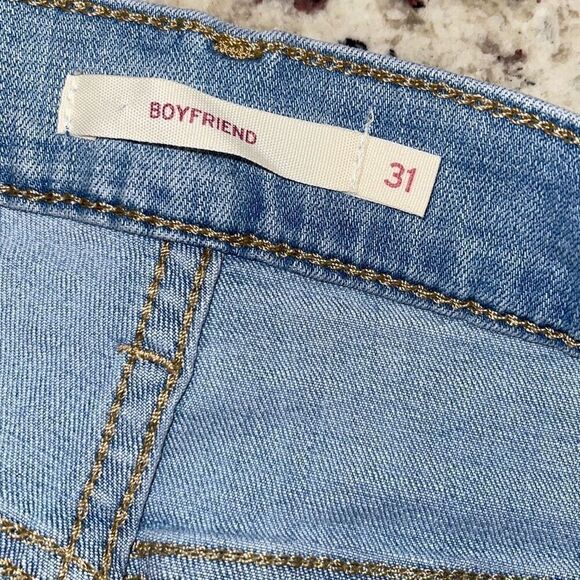 Levi's Original Women's Mid-Rise Tapered Leg Boyfriend Jeans Slate Era Size 31 - Picture 4 of 9